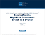 乳がんおよび卵巣がんにおける遺伝的/家族性リスク評価